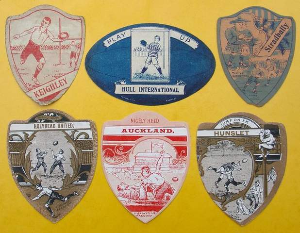 Baines rugby trade cards