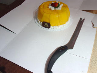 cake and BIG knife O_o