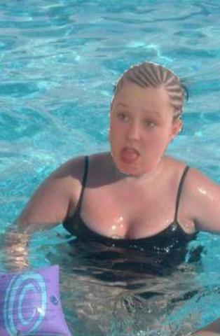 Leanne In The Pool