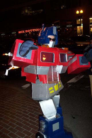 Optimus Prime Out on the Street