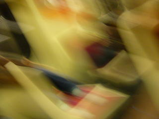The view of a drunk man