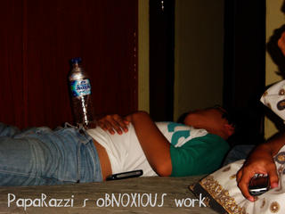 Sleeping, Paparazzi's took my Picture!!!