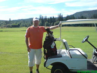 The golf pro, not!