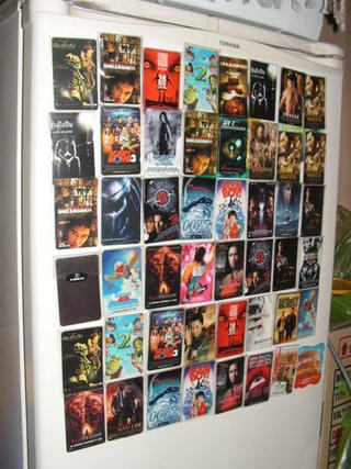 Movie magnet card collections...