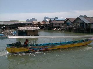 The floating village off Phuket Island