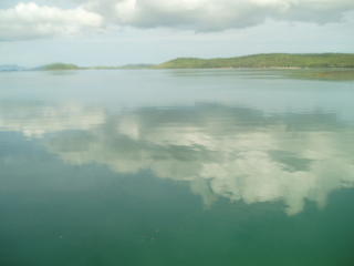 Clouds in the water
