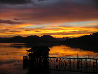 Sunset from our room in Busuanga island