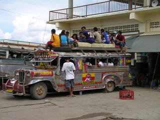 A semifull Jeepney