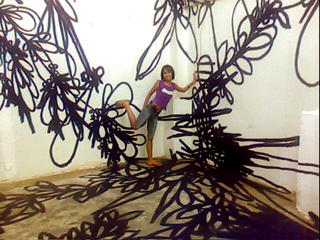 Wiggly as the painting on the wall