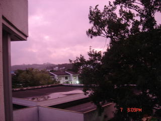 Purple sky....