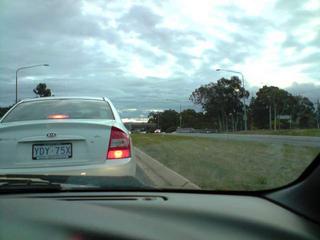 Stuck in traffic...