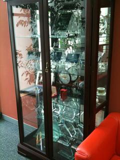 One of the work trophy cabinets