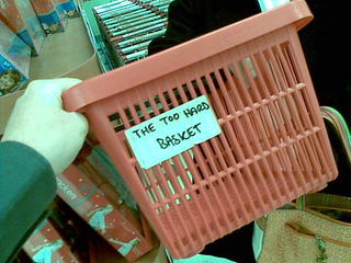 Looks like management at the local supermarket has a problem