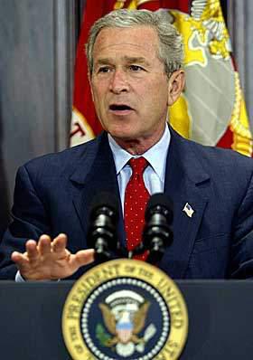 listening to a bush speech..
