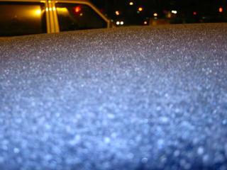 and it started to snow..