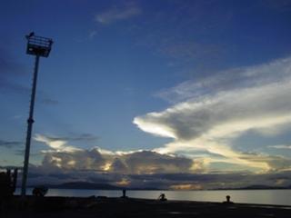 Sunrise at the Surigao harbor