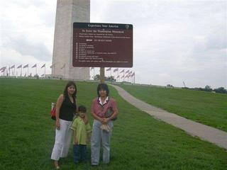 At Washington Monument in DC