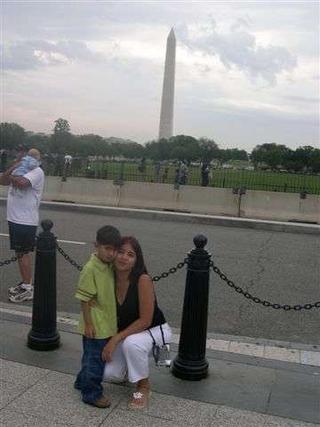 behind washington monument