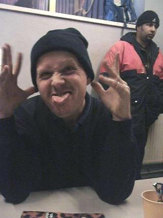 x pulling a face