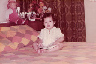 Looking at photo album 2