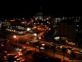 Clearwater Beach from the 8th floor at night