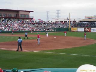 Mayberry makes it to 2B