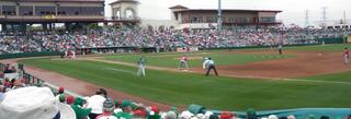 Game in progress from our seats