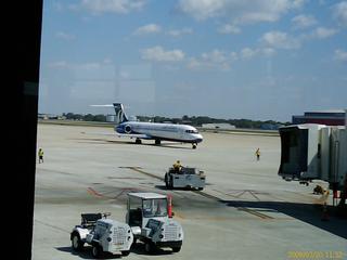 A fresh landing at the airport