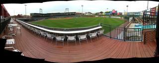 Almost empty stadium