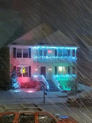 My house in the snow