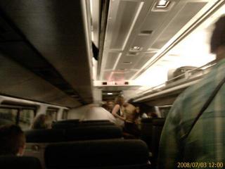 On the train outta here!