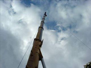 A really tall crane